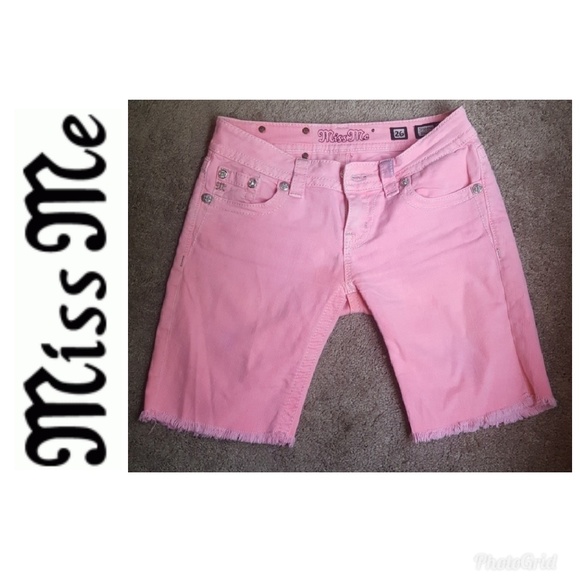 Miss Me Pants - Make Offer! 26x9 Miss Me Neon Pink Bermuda Shorts